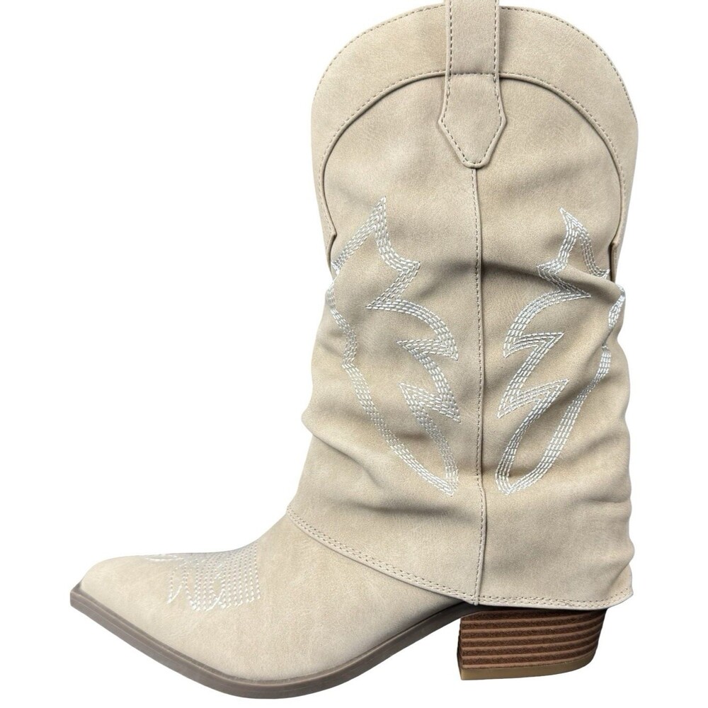 Indigo Rd. Womens Size 5.5 Boot Western Cowboy Slouched Mid-Calf Tan Brown New